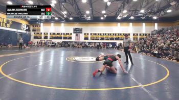 118 lbs Round Of 16 - Alaina Leonard, West Allegheny vs Braylee Ireland, Knoch
