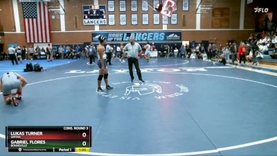 190 lbs Cons. Round 3 - Gabriel Flores, Bonneville vs Lukas Turner, Uintah