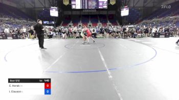 160 lbs Rnd Of 32 - Caige Horak, Ohio vs Isaac Clauson, Illinois