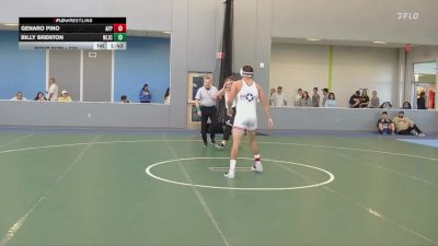 174 lbs Champ. Round 2 - Billy Brenton, Northeastern Junior College vs Genaro Pino, Air Force Prep