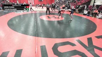 132 lbs Cons. Round 1 - Dylan Fillinger, WAUCONDA vs Adriel Flores, BUFFALO GROVE