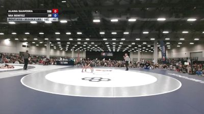 50.8-54.8 lbs 1st Place Match - Alaina Saavedra, Top Rank vs Mia Benitez, JUIC3 ACAD3MY WRESTLING