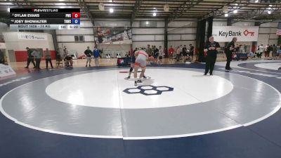 74 kg Cons. Rd Of 16 - Dylan Evans, Pittsburgh Wrestling Club vs Joey Showalter, Tar Heel Wrestling Club