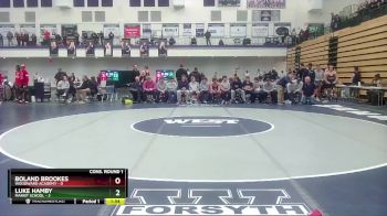 144 lbs Quarters & 1st Wb (16 Team) - Luke Hamby, Marist School vs Boland Brookes, Woodward Academy