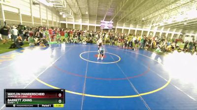 67 lbs Champ Round 1 (16 Team) - Waylon Manderscheid, Warriors Of Christ vs Barrett Johns, Idaho 1