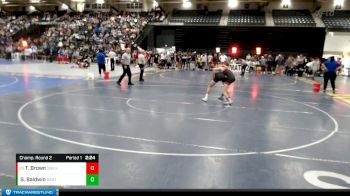 133 lbs Champ. Round 2 - Tristen Brown, Doane University vs Stephan Baldwin, Barton