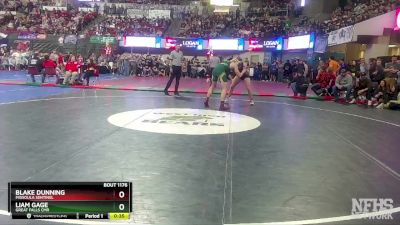AA - 170 lbs Cons. Round 1 - Liam Gage, Great Falls CMR vs Blake Dunning, Missoula Sentinel
