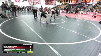 138 lbs Quarterfinal - Alec Avedissian, Harvard Westlake vs Brandon Walter-Strauss, West Torrance