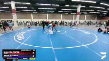 164 lbs Cons. Semi - Okaleigh Porter, Texas vs Erika Peterson, 3F Wrestling