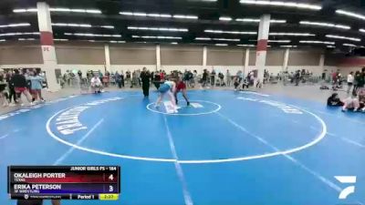 164 lbs Cons. Semi - Okaleigh Porter, Texas vs Erika Peterson, 3F Wrestling