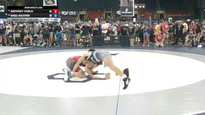 120 lbs Champ. Rd Of 32 - Anthony Curlo, New Jersey vs Shea Richter, South Dakota