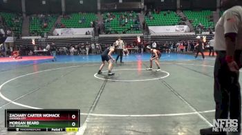 6A 120 lbs Cons. Round 3 - Zachary Carter Womack, Gadsden City vs Morgan Beard, Clay Chalkville