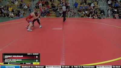 130 lbs Cons. Round 3 - Jeston Edelbach, Wabasha Kellogg vs Johnny Molenaar, PEAK