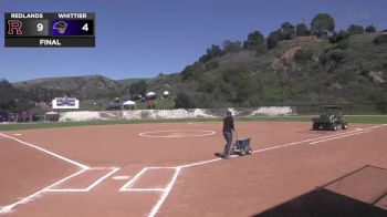 Replay: Redlands vs Whittier - DH | Apr 5 @ 12 PM