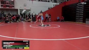 125 lbs Semifinal - Keston Spratt, Williamsburg vs Sammi Isham, East Buchanan