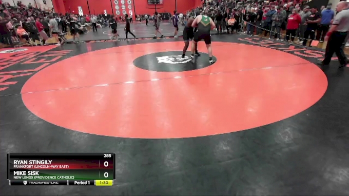285 lbs Champ. Round 1 - Mike Sisk, New Lenox (PROVIDENCE CATHOLIC) vs Ryan Stingily, Frankfort