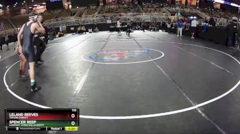 132 lbs Cons. Round 6 - Spencer Reep, Lakeway Christian Academy vs Leland Reeves, Taylor County