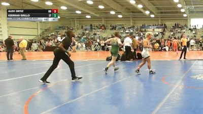 126 lbs Consi Of 128 #2 - Alex Ortiz, MN vs Kiernan Grillo, CT