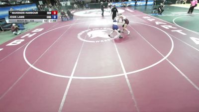 138 lbs Champ. Round 1 - Josie Lamb, Canandaigua vs Makenzie Harbour, Shenendehowa