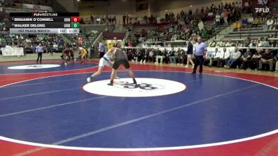 5A 190 lbs 1st Place Match - Benjamin O`connell, Searcy vs Walker Delong, Lakeside