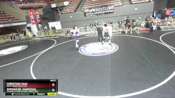 157 lbs Champ. Round 3 - Emmanuel Sandoval, Camarillo High School Wrestling vs Christian Diaz, Delta Wrestling Club