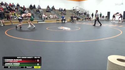 166-175 lbs Round 4 - Jarron Weber, Cedar Rapids Kennedy vs Connor Duncan, Clear Creek-Amana