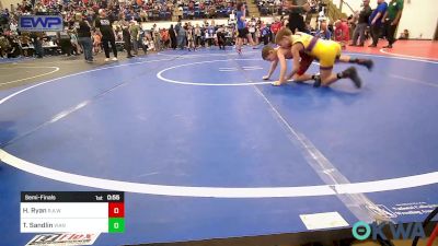 58 lbs Semifinal - Henry Ryan, R.A.W. vs Thomas Sandlin, Vian Wrestling Club