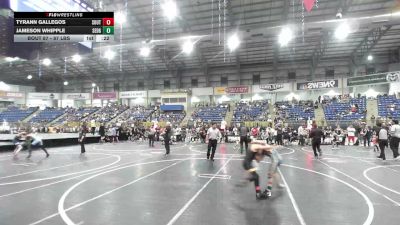 87 lbs 3rd Place - Tyrann Gallegos, Southwest Hammers vs Jameson Whipple, Sedgwick County Fleming