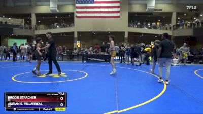 120 lbs Champ. Round 1 - Brodie Starcher, KS vs Adrian E. Villarreal, OK