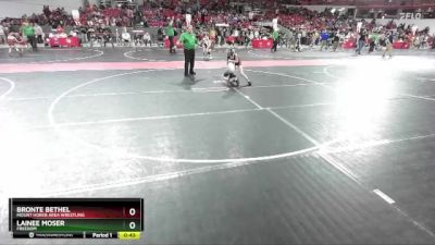 70 lbs Cons. Round 1 - Lainee Moser, Freedom vs Bronte Bethel, Mount Horeb Area Wrestling