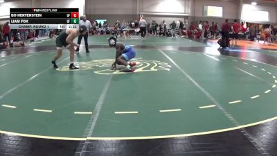 165 lbs Champ. Round 1 - Liam Fox, UW Parkside vs Bo Hertenstein, Wheeling University