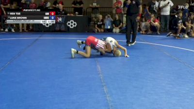 67 lbs Champ. Rd Of 16 - Ren Tse, Greater Heights Wrestling vs Luke Brown, Open Mats Wrestling Club