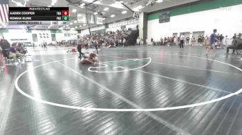 132 lbs Cons. Round 2 - Roman Kline, Purler Wrestling Academy vs Aaden Cooper, Thoroughbred Wrestling Academy