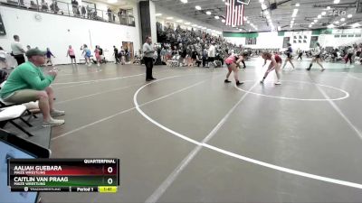 130 lbs Quarterfinal - Caitlin Van Praag, Maize Wrestling vs Aaliah Guebara, Maize Wrestling