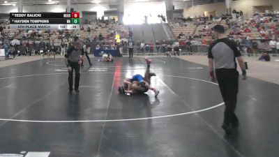 A 106 lbs 5th Place Match - Hayden Tompkins, Watertown High School vs Teddy Balicki, Martin Luther King High School