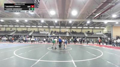 285 lbs Consi Of 16 #2 - Maximus Tonelli, Burrillville vs Hunter Hennessey, Bishop Hendricken