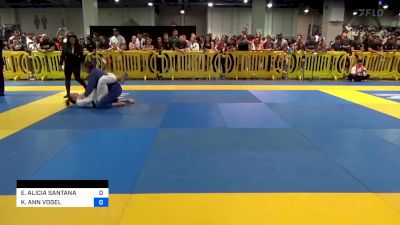 ERICA ALICIA SANTANA vs KATHERINE ANN VOGEL 2024 American National IBJJF Jiu-Jitsu Championship