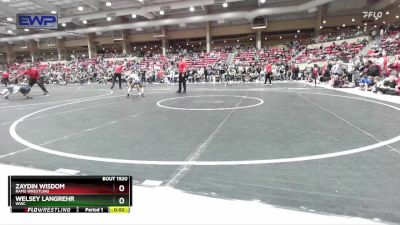 70 lbs Cons. Round 3 - Welsey Langrehr, WWC vs Zaydin Wisdom, Rams Wrestling