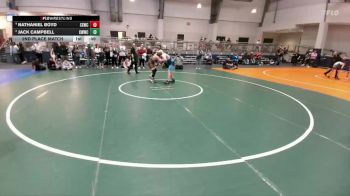 135 lbs 2nd Place Match - Nathaniel Boyd, Southern Style Wrestling Club vs Jack Campbell, Cornerstone Warriors Wrestling Club