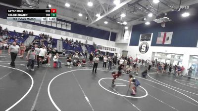 105 lbs 1st Place Match - Kelsie Chater, Pounders Wrestling Club vs Azyah Rice, Inland Elite Wrestling Club