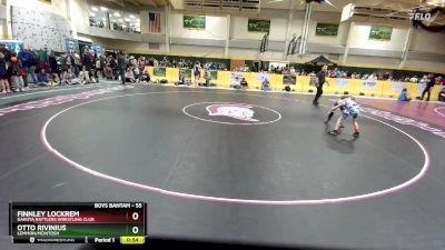 55 lbs Cons. Round 3 - Otto Rivinius, Lemmon/McIntosh vs Finnley Lockrem, DAKOTA RATTLERS WRESTLING CLUB