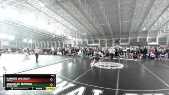 155 lbs Cons. Round 2 - Kambre Wilhelm, Uintah vs Brooklyn Romero, Queen Creek