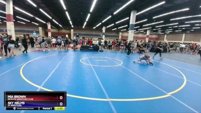 105 lbs Quarterfinal - Mia Brown, NB Elite Wrestling Club vs Sky Nelms, 3F Wrestling