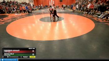 152 lbs Champ. Round 2 - Royce Nilo, MILTON (WI) vs Maverick Goulet, AMERY (WI)