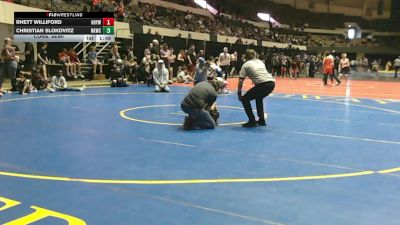 3-5 64 Cons. Semi - Christian Slokovitz, New Kent Wrestling Club vs Rhett Williford, Hanover Hawkeye Youth Wrestlin