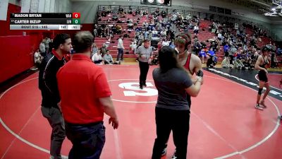 145 lbs Cons. Round 4 - Mason Bryan, West Allegheny Hs vs Carter Bizup, Ligonier Valley Hs