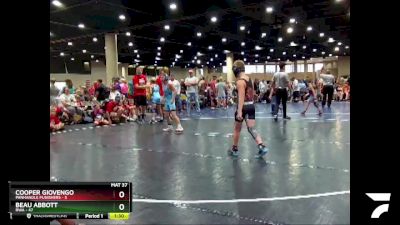 90 lbs Round 2 (6 Team) - Beau Abbott, RWA vs Cooper Giovengo, Panhandle Punishers