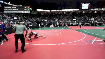 126 lbs Champ. Round 2 - Maxwell Denham, GOW1 vs Graham Junga, AWC1