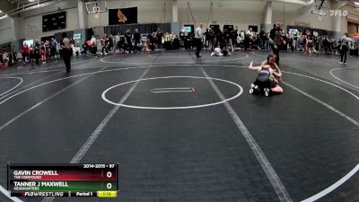 97 lbs Semifinal - Gavin Crowell, The Compound vs Tanner J Maxwell, Headhunters