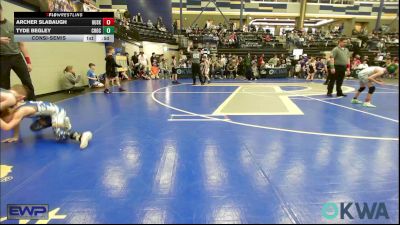 58 lbs Consolation - Archer Slabaugh, Husky WC vs Tyde Begley, Choctaw Ironman Youth Wrestling